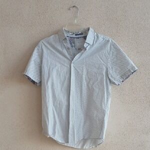 Denim & Flower White and Blue Patterned Shirt